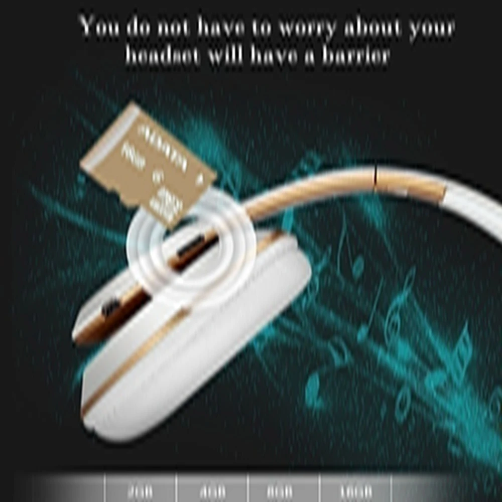 KISSCASE Folderable Wireless Bluetooth Headphone For iPhone Samsung Hi-Fi Headset With Mic Earphone For Universal Smart Devices