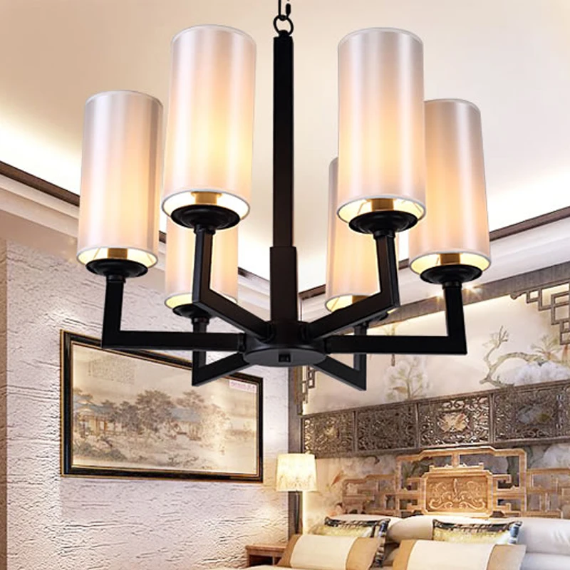 

stage personalized art lamps Multiple Chandelier light simple new Chinese Style Lights living room ZX155