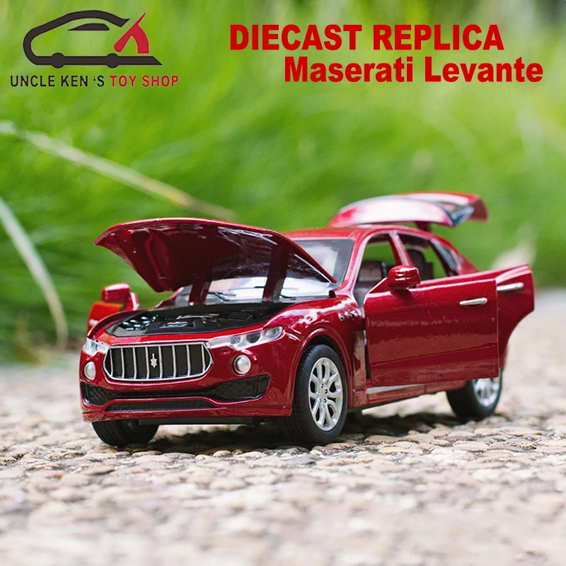 Diecast Levante макет машины 16 см металлические игрушки для мальчиков в подарок с музыкой/светом/откатной функцией