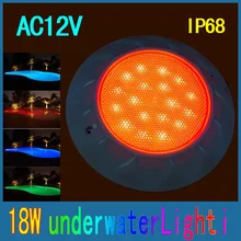 Прямая с фабрики, светодиодный светильник для плавательного бассейна, 18 Вт, светодиодный Piscina, подводная Светодиодная лампа для бассейна, точечная лампа