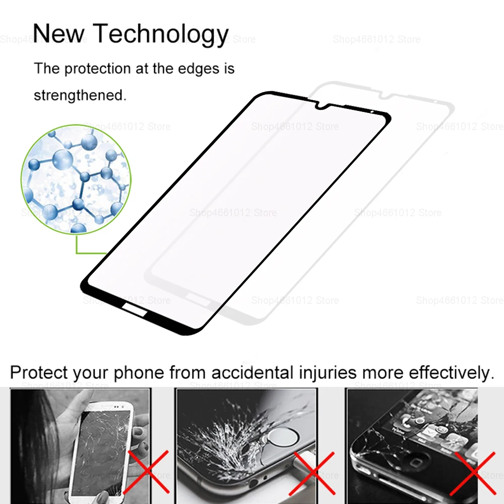 Защитное стекло для Huawei Y5 2019 закаленное полностью клеящееся защитное пленка Y 5 5Y