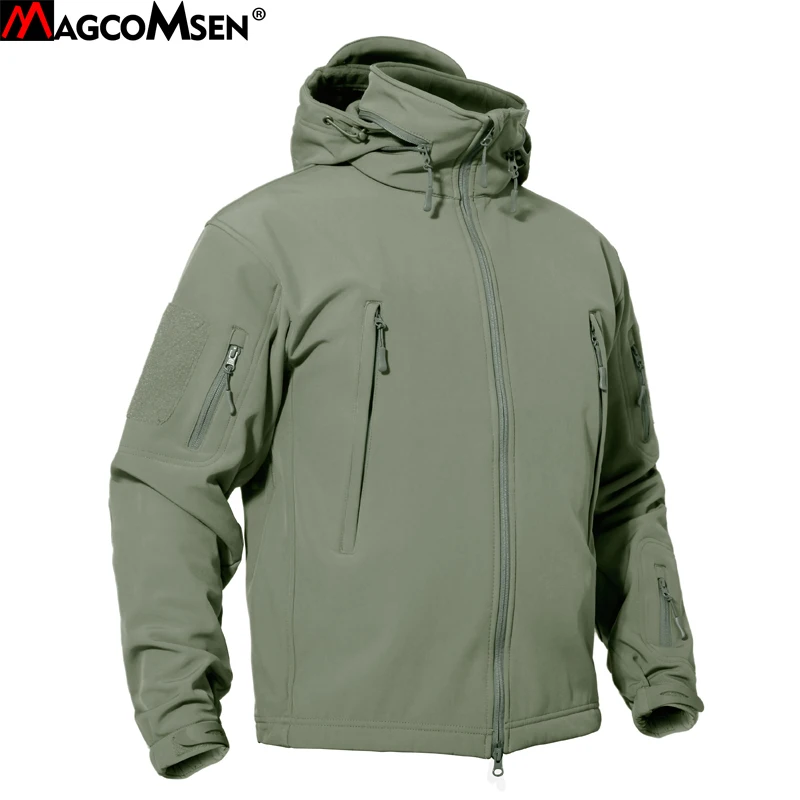 

MAGCOMSEN New Winter Jackets Mens Softshell Tactical Jacket and Coats Military Army Fleece Hoodies Windbreakers Man Clothing