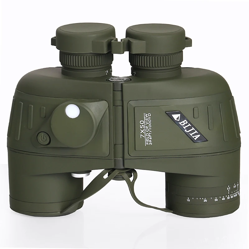 

BIJIA 7x50 militär fernglas entfernungsmesser professionelle wasserdichte teleskop mit stativ interface segeln kompass