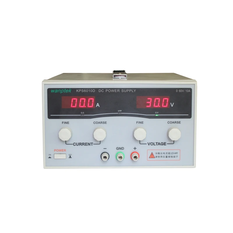 KPS-6010D High precision High Power Adjustable LED Dual Display Switching DC power supply 220V EU 60V/10A