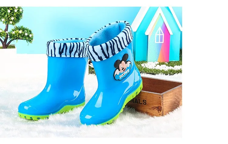 Детские резиновые сапоги; милые резиновые сапоги для мальчиков и девочек с героями мультфильмов; детская водонепроницаемая обувь; детская непромокаемая обувь; размеры 23-38