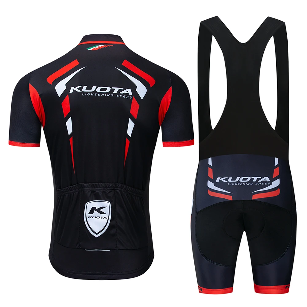 Equipo nuevo KUOTA Ropa de ciclismo jersey de bicicleta Ropa de secado rápido para hombre bicicleta de verano pro ciclismo Jersey 9D pad bicicleta Maillot culotte