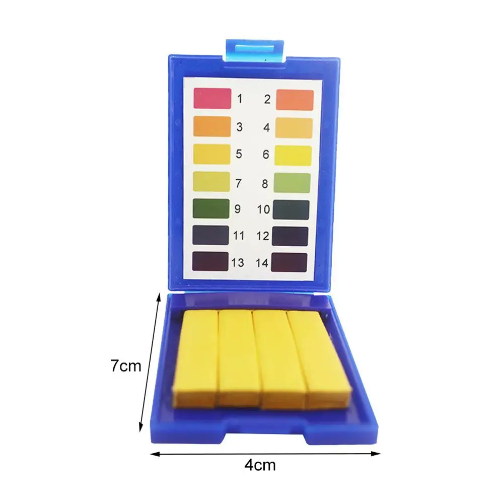 4 шт. лакмусовая бумага стандартная синяя коробка 1-14 индикатор лакмусовой бумаги вода Soilsting Kit