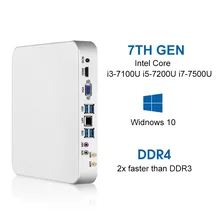 Mini PC i7 7500U i5 7200U i3 7100U 8GB DDR4 240G SSD Windows 10 8 1