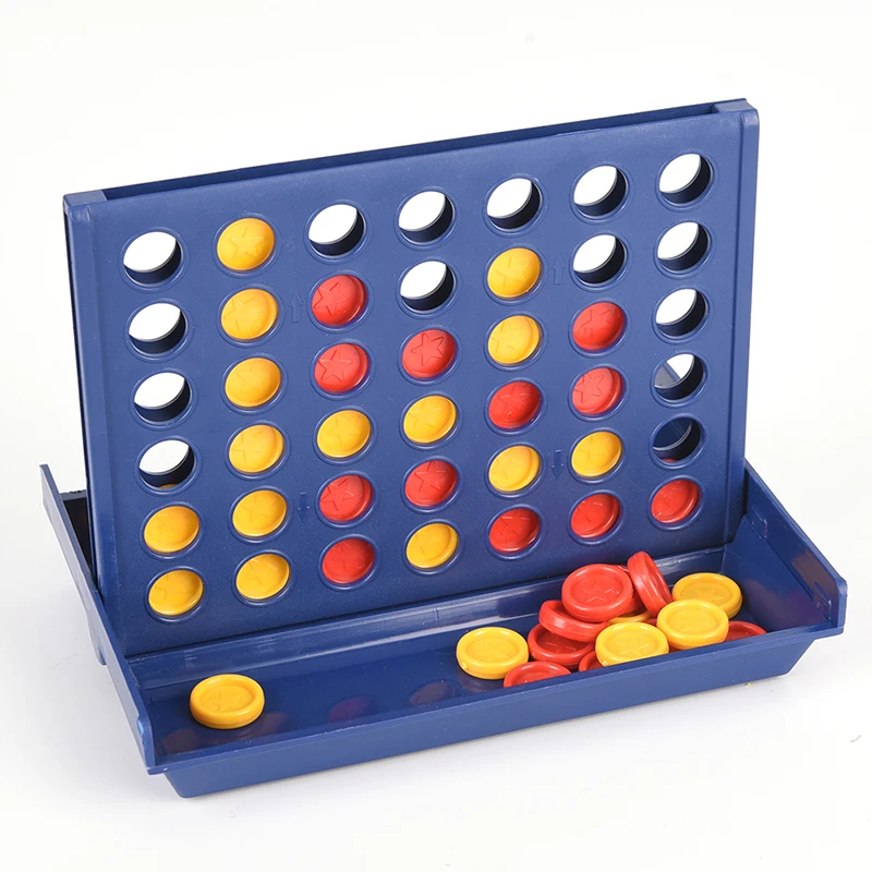 

New 1 Set Children's Educational Connect 4 In A Line Board Game Party Games Toys Educational Toys For Kids Sports Entertainment