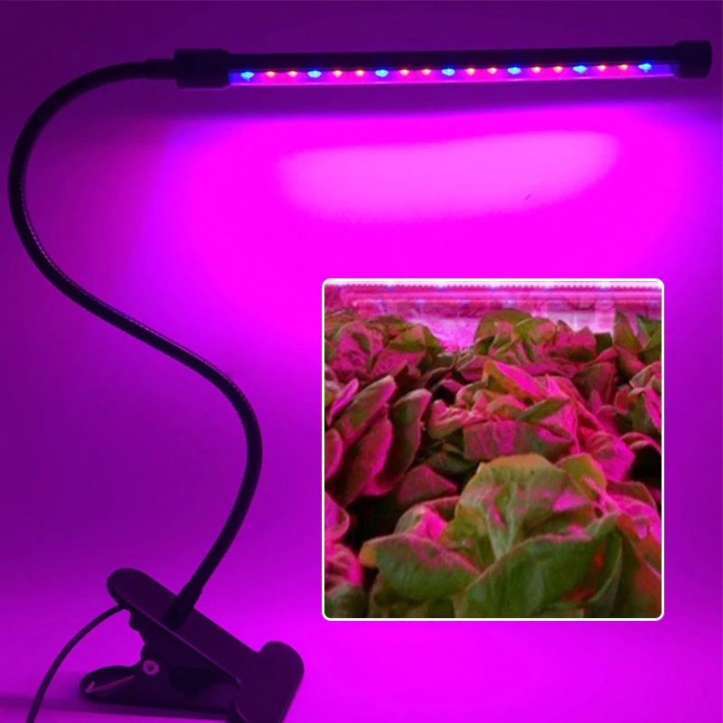 

Eco-Friendly Led Grow Light Plant Lamp Timing USB 9W 1Head Indoor Hydroponic Vegetables Flower