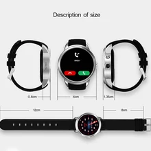 3G WI-FI Смарт часы-телефон, 1.39 дюйма круглые Экран, ОС Android 5.1 SmartWatch С 1 ГБ Оперативная память, 8 ГБ Встроенная память, Поддержка GPS WI-FI сна monit