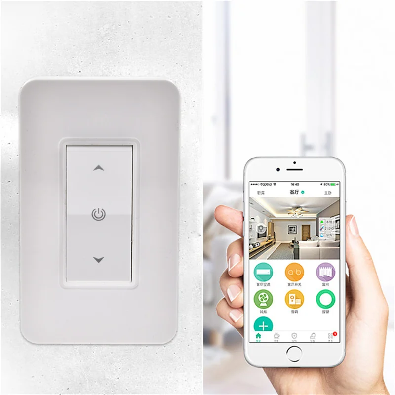 

Smart Light Dimmer In Wall WiFi Light Switch Push Button Work Support Home Voice Control