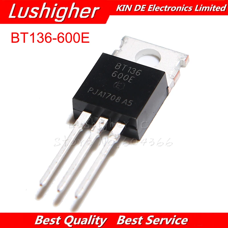 harayaa 5pcs BT136 600V 4A Amp Triac TO220 Variateur de Lumière Tactile