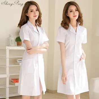 

Lab coat medical clothing medical cap spa uniform uniforms medical lab coat women hospital uniform doctor coat white lab Q439
