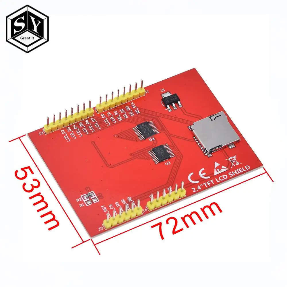 1 шт. ЖК-модуль TFT для arduino сенсорный экран 2,4 дюймов TFT ЖК-экран для UNO R3 платы и поддержка mega 2560 с сенсорной ручкой diy