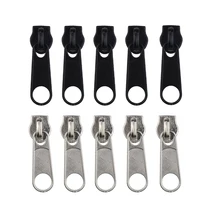 5 uds #3 #5 #8 #10 deslizador de cremallera de Metal cuerpo de cremallera Pull Kit de reparación de reemplazo bolsa de ropa DIY Zip Fastenings Accesorios