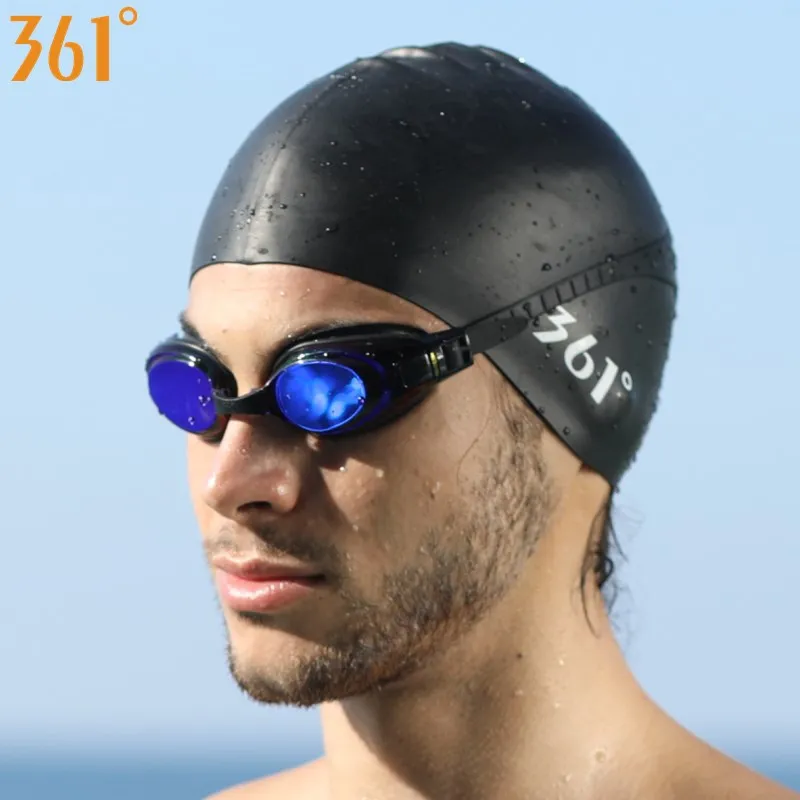 361 силикон Плавание ming Кепки Для мужчин Для женщин Модный дизайн шапочка для плавания для пула шляпа Водонепроницаемый защиты слуха взрослых аксессуары для плавания - Цвет: 361186014-1