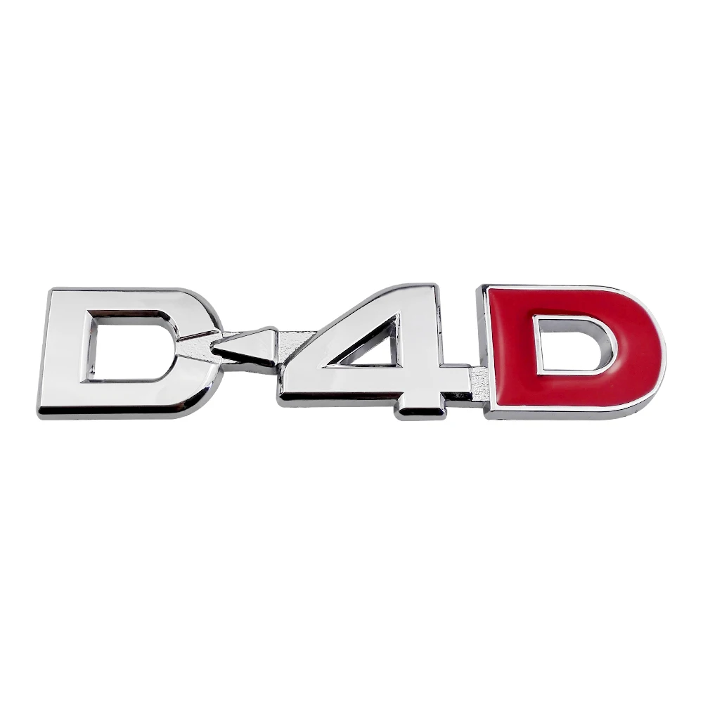 Металлический Стикеры D 4D логотип для Toyota Prado Land Cruiser RAV4 Kuga Yaris Prius Corolla Camry