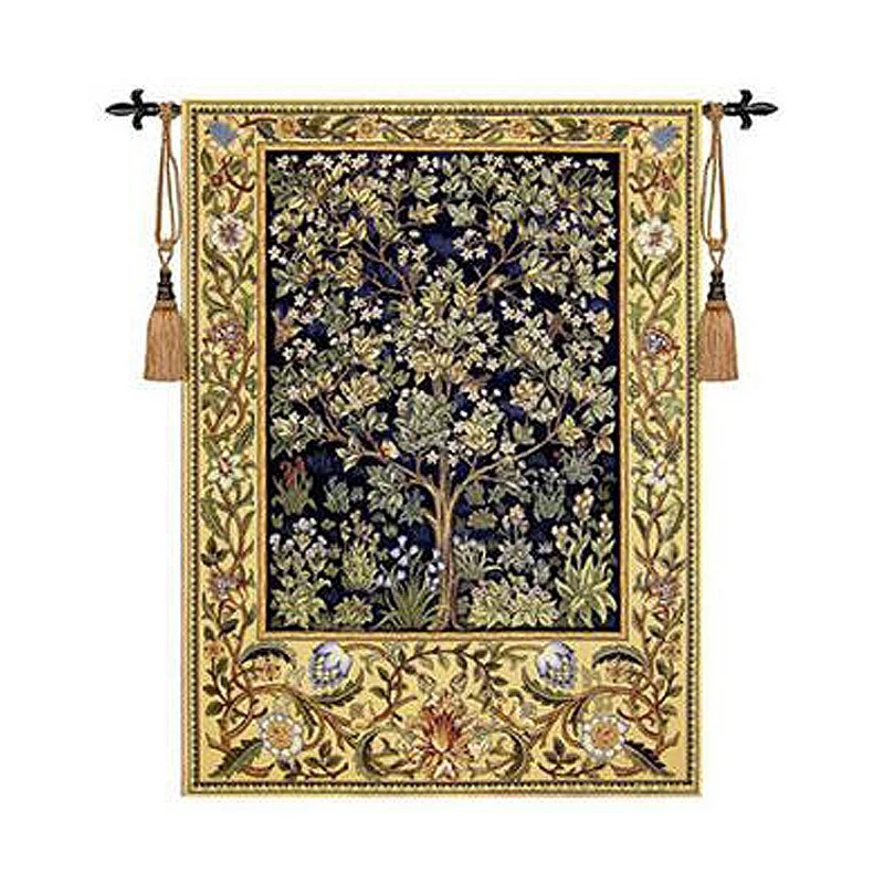 

William Morris Tree of Life Medieval Wall Tapestry Wall Hanging Belgium Moroccan Decor Decorative Wall Cloth Tapestries tapiz