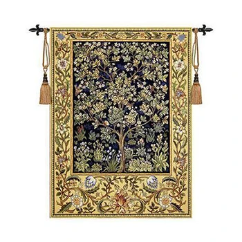 

William Morris Tree of Life Medieval Wall Tapestry Wall Hanging Belgium Moroccan Decor Decorative Wall Cloth Tapestries tapiz