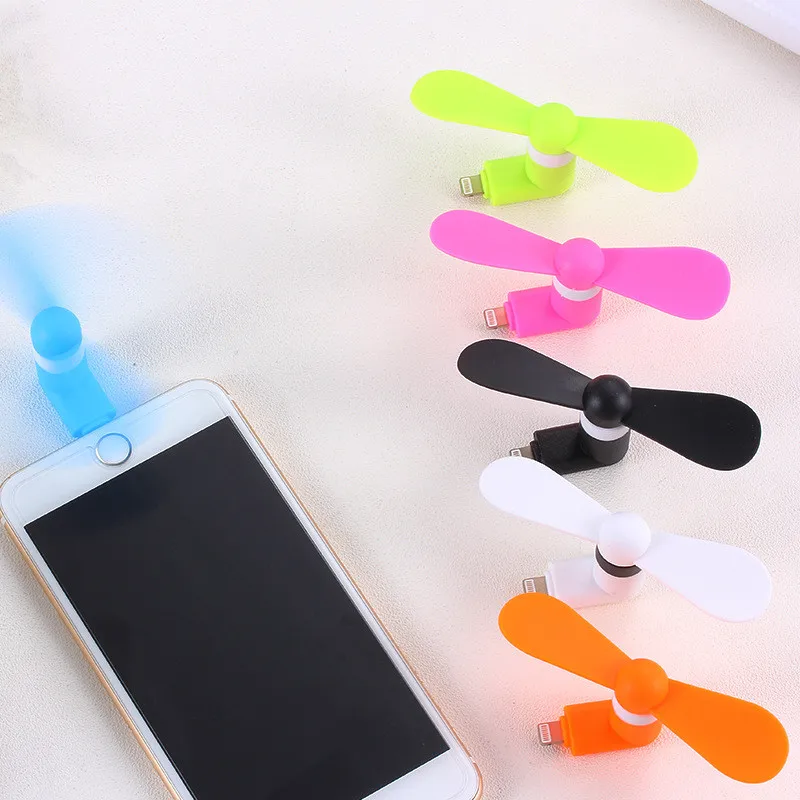 

4 Color Mini Portable Cool Micro USB Fan 5v 1w Mobile Phone Fans USB Gadget Fans Tester For iphone 5 5s 5c se 6 6s 7 plus 8 ios
