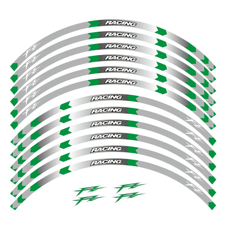 8 стильных наклеек для обода колеса мотоцикла 17 дюймов для Yamaha FZ1 FZ6 FZ-07 FZ8 FZ-09 FZ-10 FZS1000 FAZER
