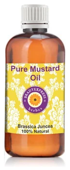 

FRee Shipping Pure Mustard Oil Brassica juncea 100% Natural Cold Pressed Unrefined Therapeutic 5ML