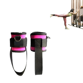 

FDBRO 1Pair Fitness Pedal Exerciser Legs Training Home Gym Fitness Equipment Resistance Band Ankle Strap Cuff for Cable Machines