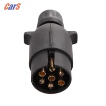7 Pin Car Trailer Plug Socket 7-Pole Wiring Connector 12V Towbar Towing Caravan Truck Plug Car Electronic RV accessories