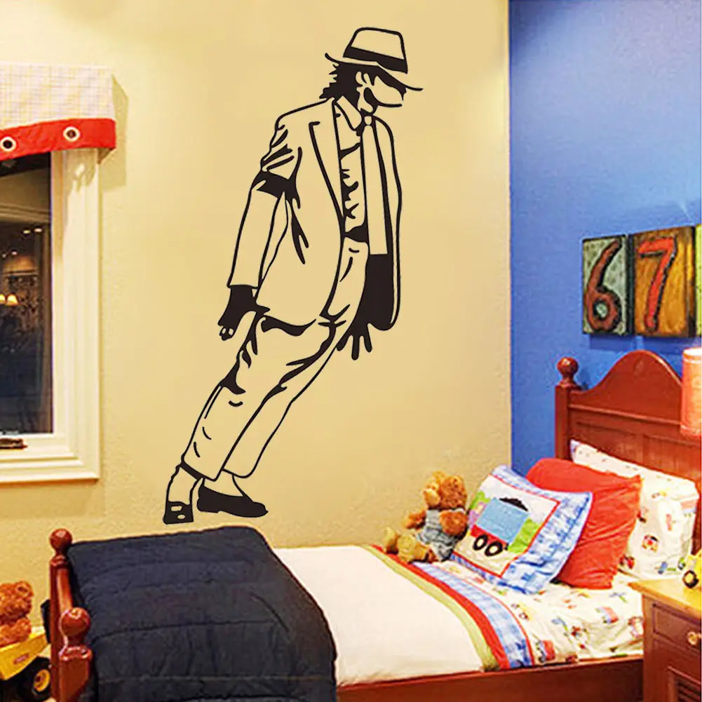 Michael Jackson Dancing Vinyl Wall Decals Removable Sticker Home Room