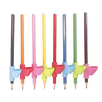 

3pcs Pen posture correction Children Silicone Pencil Holder Pen Writing Aid Grip Tool School Stationery Kids Pen Writing Control