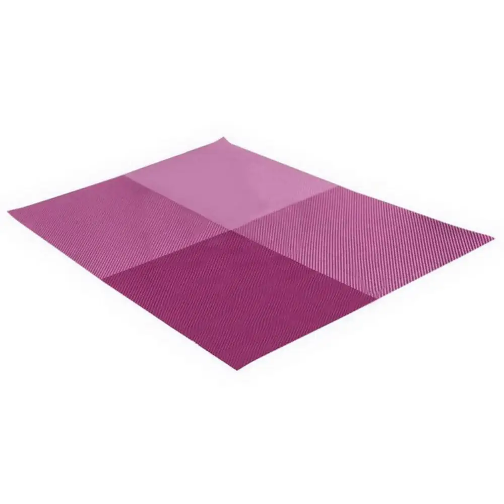 Purple Кухня 45*30 см противоскользящая тарелка винтажная ПВХ изоляция плед обеденный стол коврик для детей Кухонные столовые приборы - Цвет: Purple