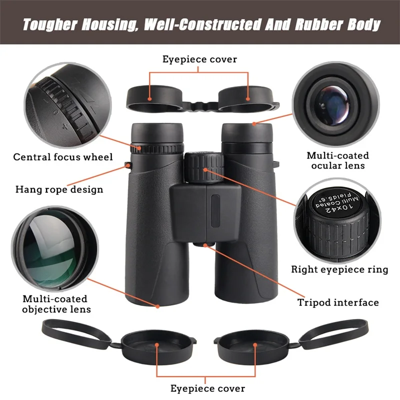 Professional HD Binoculars for Bird Watching 1000 yard 10x42 Hunting Telescope Zoom Waterproof & anti-fog Military Binoculars Professional HD Binoculars for Bird Watching 1000 yard 10x42 Hunting Telescope Zoom Waterproof & anti-fog Military Binoculars