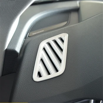 

WELKINRY car auto cover styling for Audi Q5 FY 2018 2019 ABS chrome front console air conditioning outlet air vent trim
