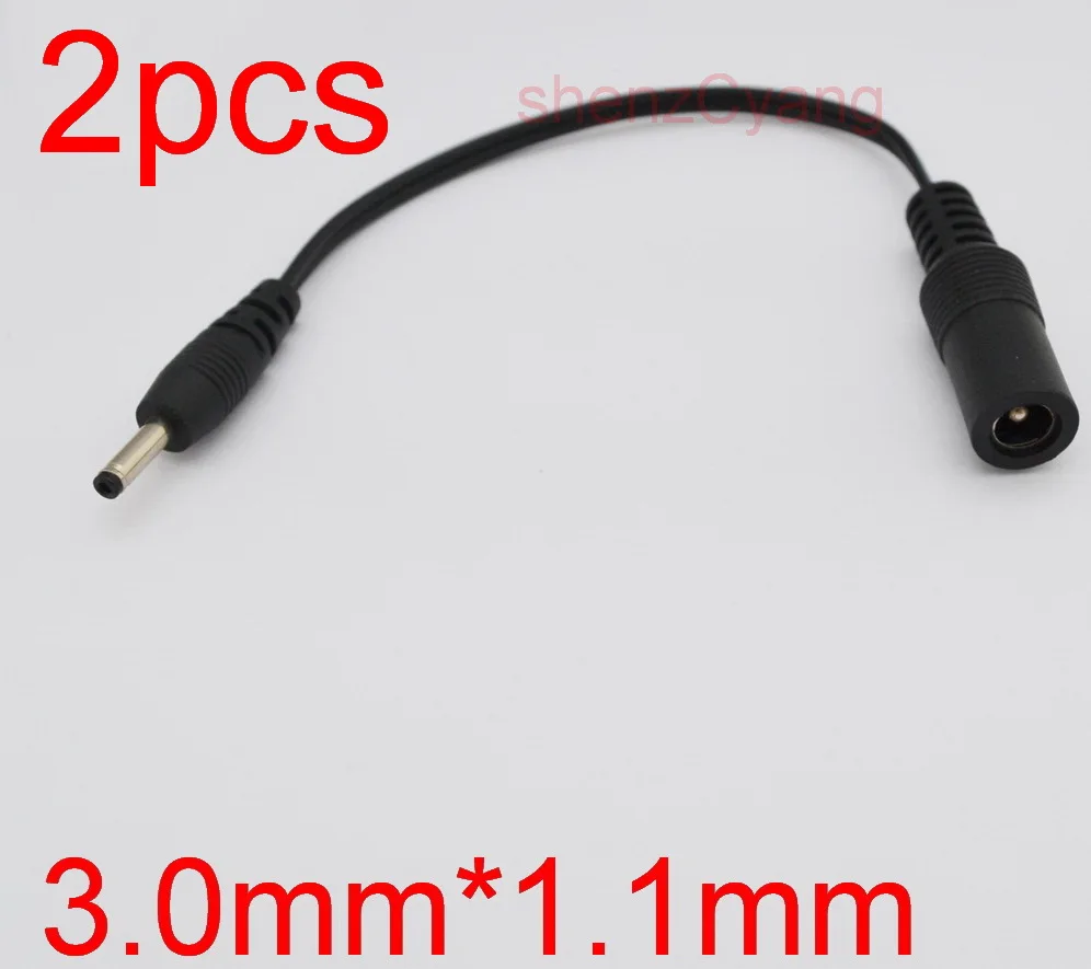 1x CCTV DC Power Plug Male Connector 4.0x1.7mm Male Socket With Cord Cable 30cm