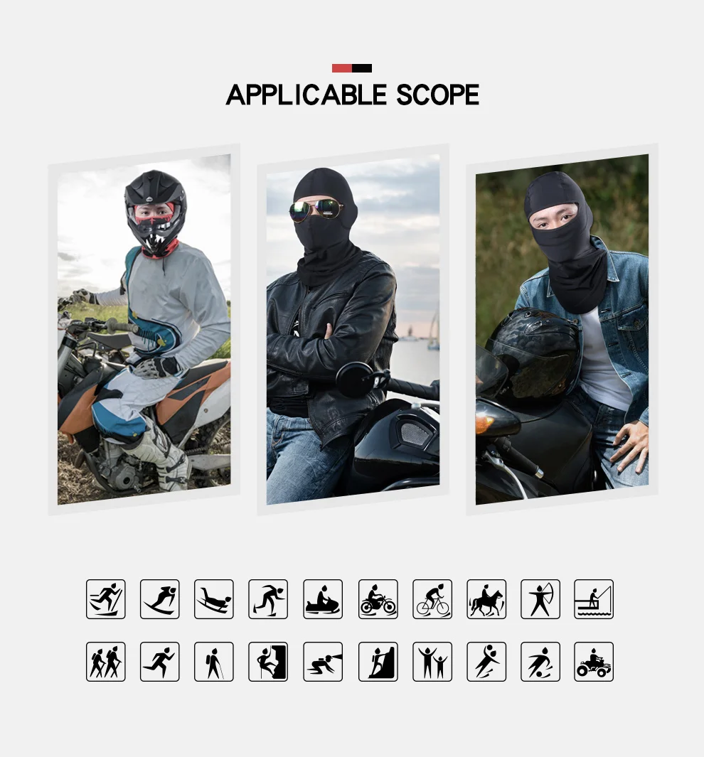 HEROBIKER для мужчин и женщин, мотоциклетная маска для лица, Байкерская Балаклава, осенне-зимняя теплая флисовая Ветрозащитная маска для велоспорта, катания на лыжах, мотоциклетная маска