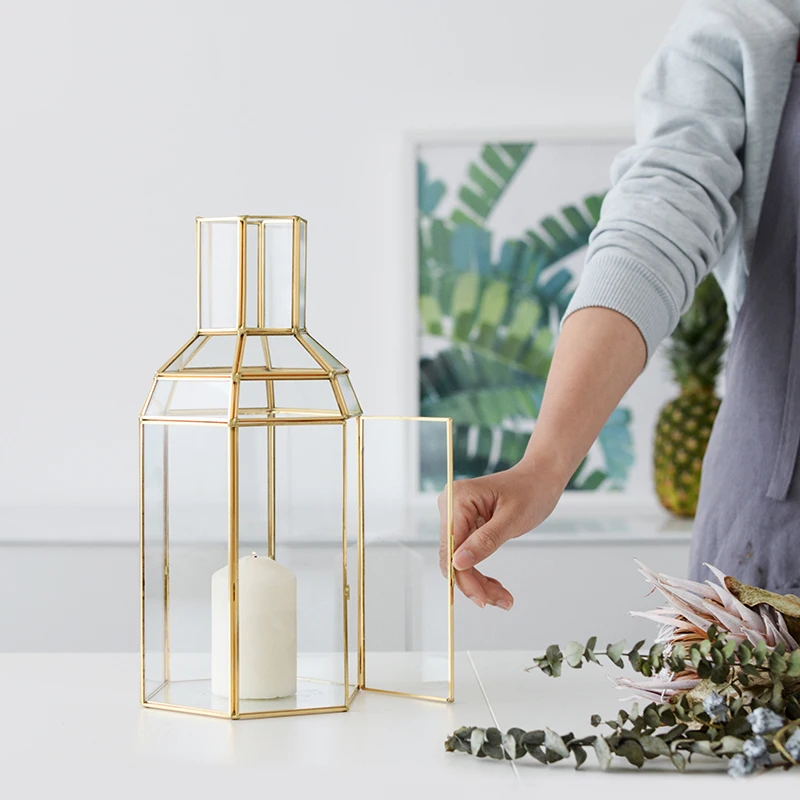 Скандинавский стиль ретро Экстра большой ручной работы Медная Ваза ...