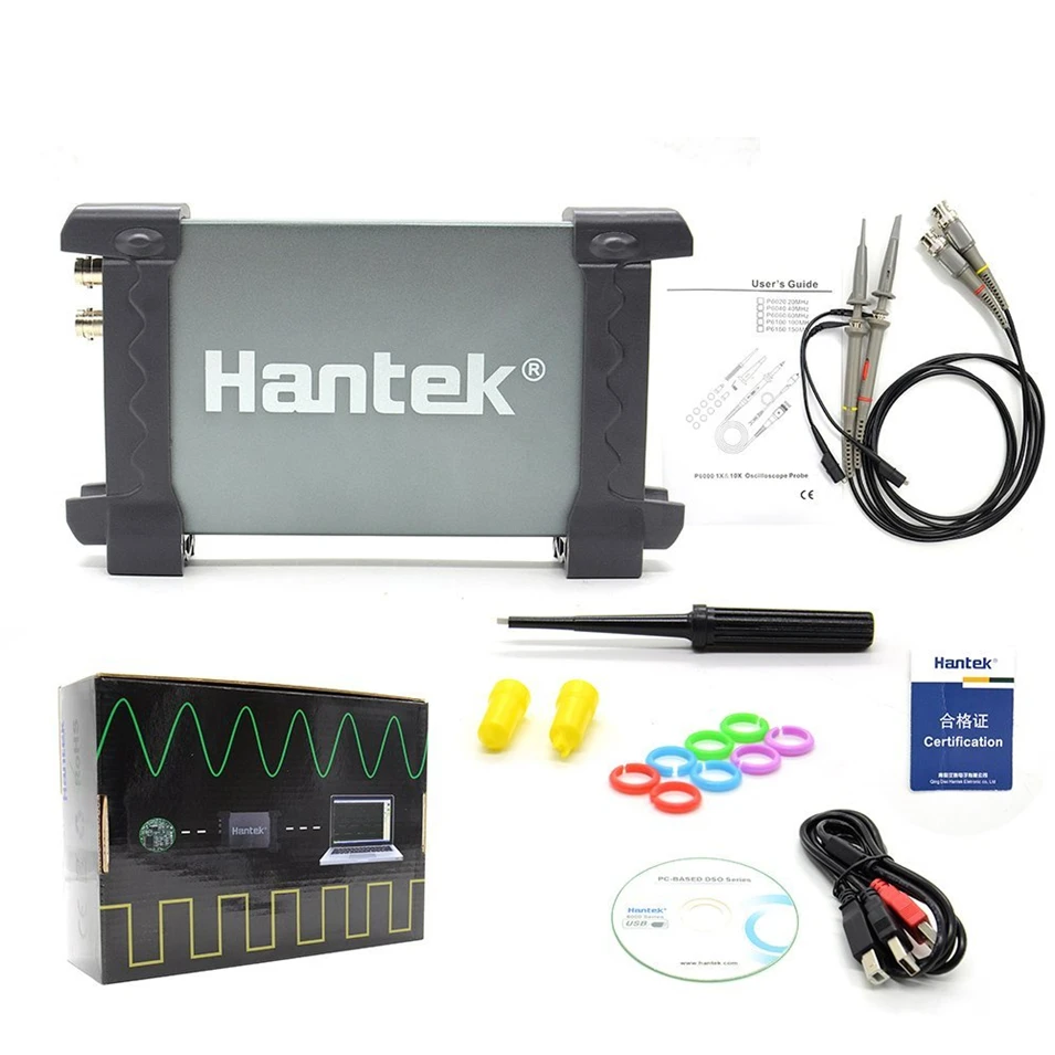 

Hantek 6022BE Oscilloscope PC-Based USB Digital Storag 2Channels 20MHz 48M Sa/s