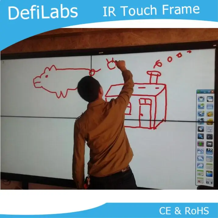 

DefiLabs 2 points 46" Infrared Touch Screen frame, 16:9 format for multi touch table