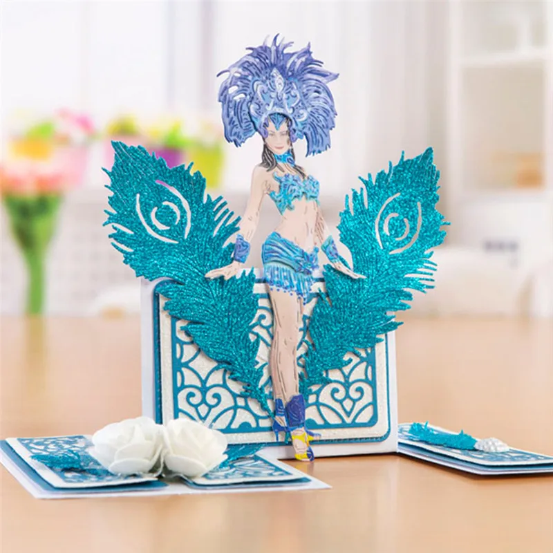 

YaMinSanNiO Feathers Dies Metal Cutting Dies for DIY Scrapbooking Photo Album Decorative Embossing Paper Cards New Dies for 2019