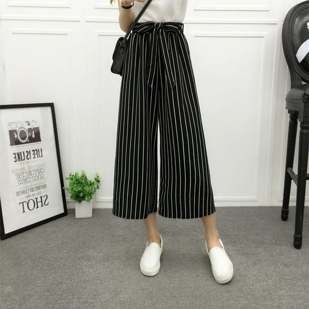 Fashion Summer Wide Leg Pants Women 