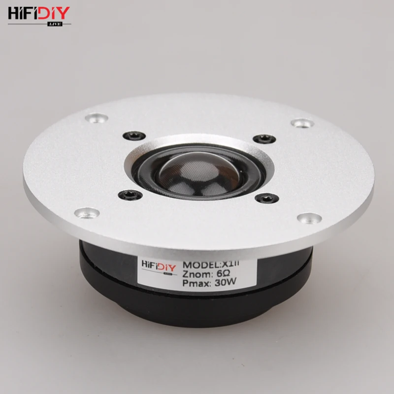 Высокочастотный динамик HIFIDIY LIVE 4 дюйма X1II алюминиевая Прозрачная Шелковая
