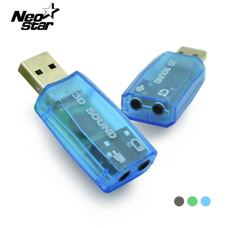 Kartu Suara USB 3.5mm Usb Adapter 3D Audio 5.1 Mini