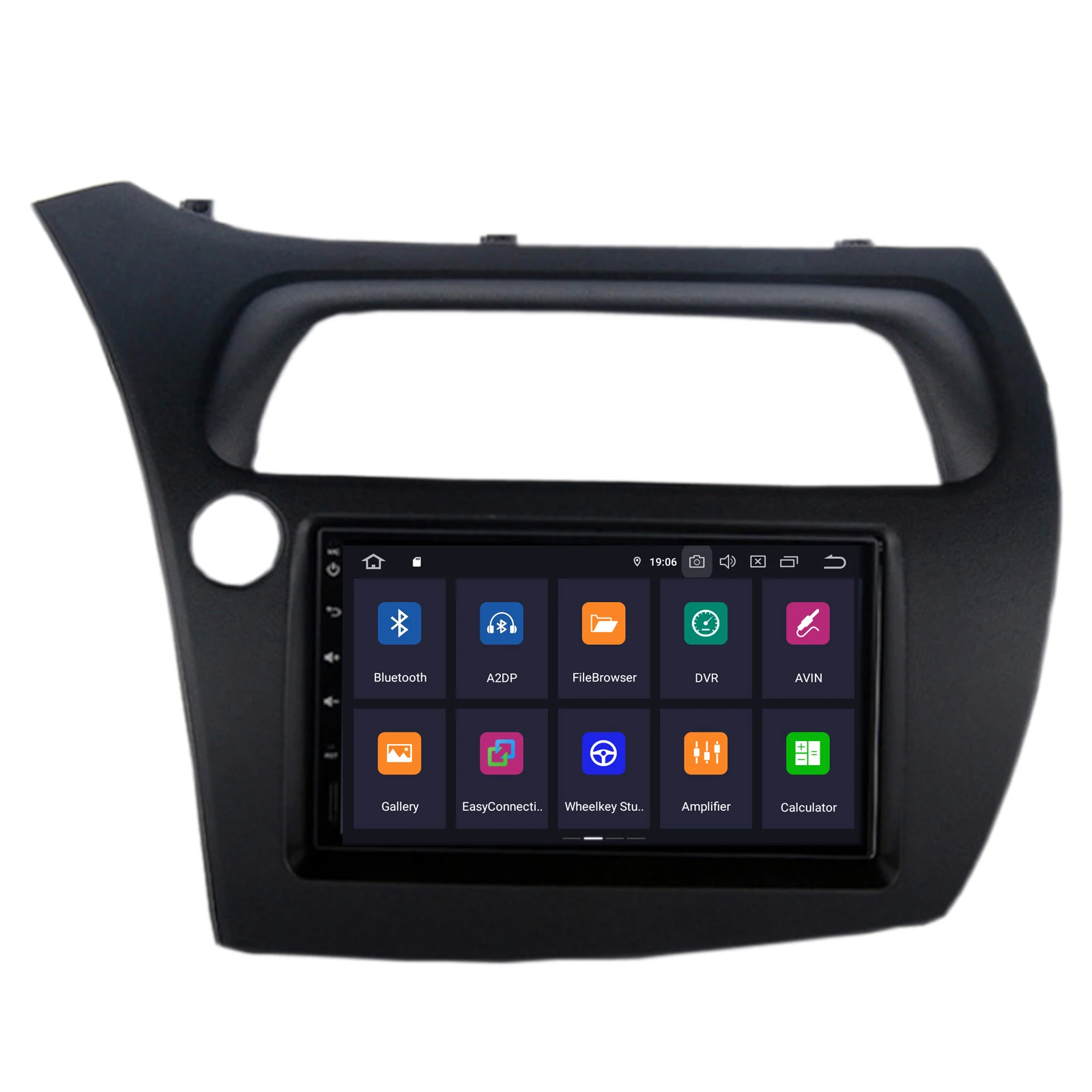 Sale COIKA 7" Android 9.0 System Car GPS Navi Receiver For Honda Civic 2+16G RAM Radio Stereo RDS WIFI Google SWC BT Music OBD DVR 1