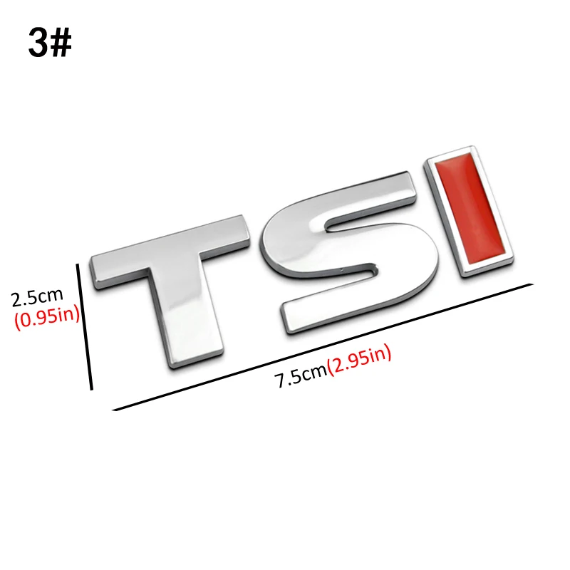 Dsycar 1 шт. 3D металлический TSI автомобильный боковой крыло задний багажник эмблема значок наклейки, универсальные автомобильные аксессуары декоративные наклейки s