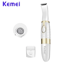 Kemei 2 в 1 компактный депилятор и эпилятор для женщин Прекрасный депилятор моющийся и AA сухой тип батареи эпилятор