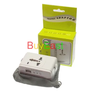 

Universal Global 1 Port USB Travel Plug Adapter Change conver AU/US/EU/UK/China/Japan.....all over the world