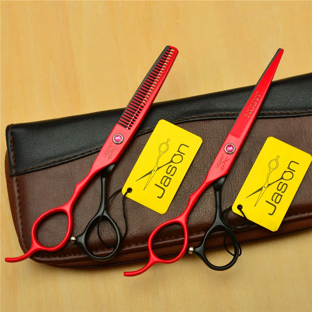 

Left Hand 5.5 inch Brand Jason Hairdressing Scissors JP 440C Cutting Scissors Thinning Shears Professional Human Hair Scissors