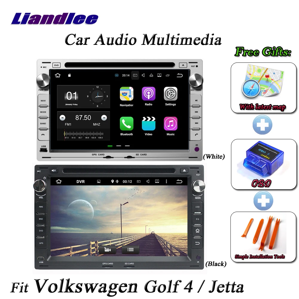 Cheap Liandlee Car Android System For Volkswagen VW Golf 4 / Jetta Radio CD DVD Player GPS Nav Navi Navigation TV HD Screen Multimedia 2