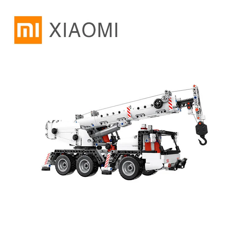 

XIAOMI MIJIA MITU Building Blocks Crane Children's toy car simulation DIY Engineering vehicle 360 degree rotating gift assembly